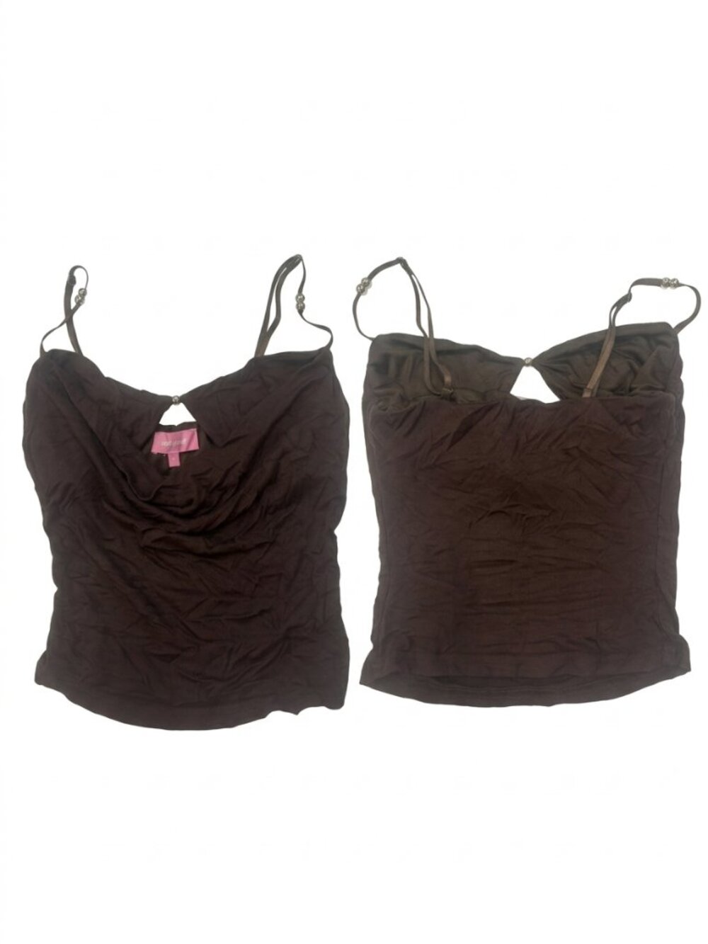 Edikted Brown Cropped Top Size XS Women’s Casual Fitted Crop Top